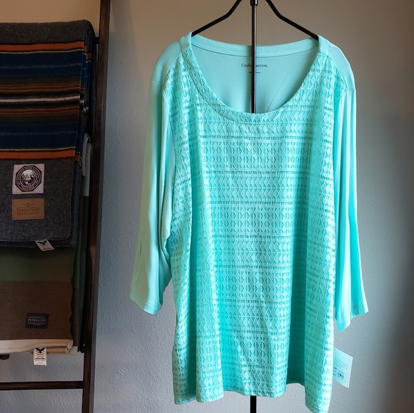 croft & barrow Tops - Croft&Barrow 3/4 sleeve top